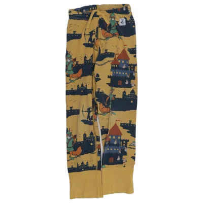 Pantalon de pyjama (Jaune, Bleu, Multicolore) de Disney x Polarn O. Pyret Élasthane, Coton biologique