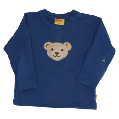 Långärmad t-shirt (Blå) från Steiff Bomull, Elastan