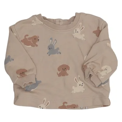 Sweatshirt (Beige, Mehrfarbig) von Rikiki Baumwolle, Polyester
