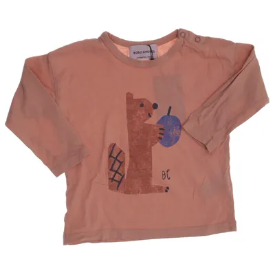 Långärmad t-shirt (Rosa) från Bobo Choses Ekologisk bomull