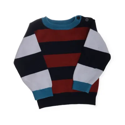 Trui (Bruin, Blauw) van Jacadi Katoen, Wol