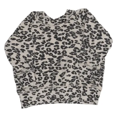 Collegetröja (Beige, Svart) från Baby by Lindex Ekologisk bomull