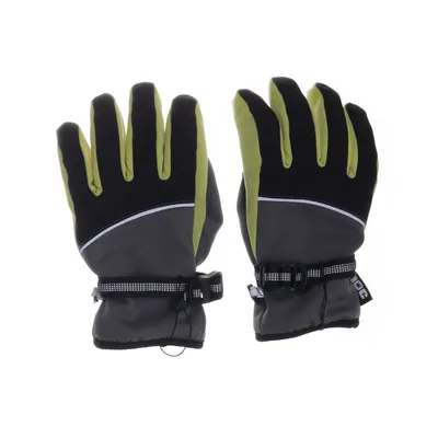 Handskar (Grå, Svart, Gul)