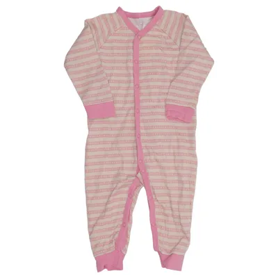Barboteuse (Rose, Blanc) de Reflex Coton, Polyamide, Laine