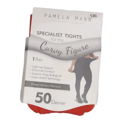 Tights (Red) from Pamela Mann Elastane, Polyamide