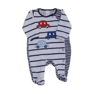 Rompers (White, Blue) from Baby Club by C&A Cotton, Polyester