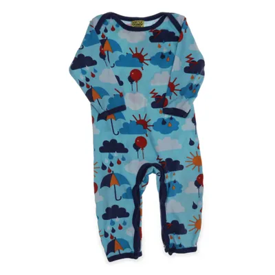 Sparkdräkt (Blå) från Duns Sweden Ekologisk bomull