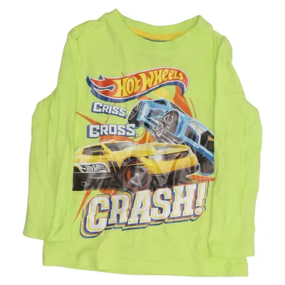 Långärmad t-shirt (Gul, Flerfärgad) från Hot Wheels Bomull