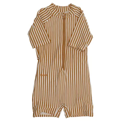 UV-tøj (Brun, Hvid) fra Liewood Elastan, Polyamid, Genanvendt polyester