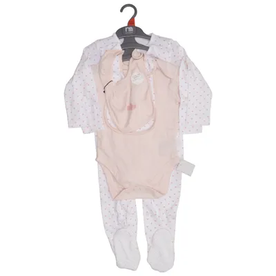 Set (Vit, Rosa) från Mothercare Bomull