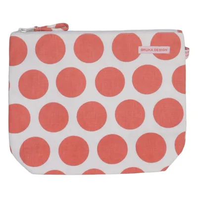 Trousse de toilette (Rouge, Blanc) de Bruka Design Coton, Lin