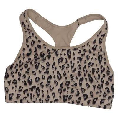 Sports bra (Beige, Black) from Old Navy Active Elastane, Polyester