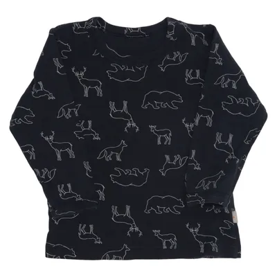 Lange mouwen shirt (Blauw, Wit) van 808 Organisch katoen