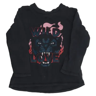 T-shirt à manches longues (Noir, Multicolore) de Mini Gina Tricot Coton