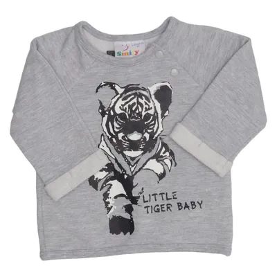 Sweatshirt (Gray) from Smily Cotton, Polyester