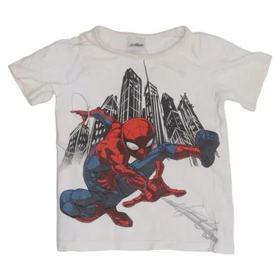 T-shirt (Weiß, Mehrfarbig) von Marvel Spiderman Baumwolle