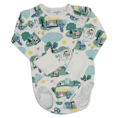 Body (White, Multicolored) from Polarn O. Pyret Organic cotton