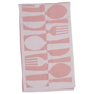 Torchon de cuisine (Rose, Blanc) de Ekelund Coton