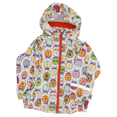 Rain jacket (White, Multicolored) from Libero Polyester