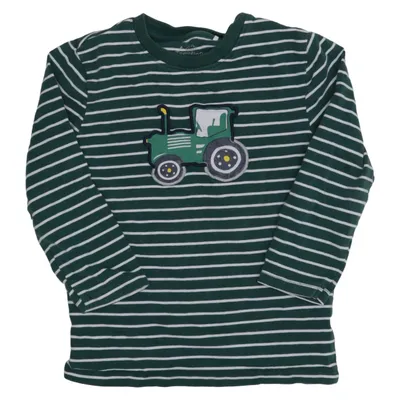 Lange mouwen shirt (Groen, Wit) van Topolino Katoen, Elastaan