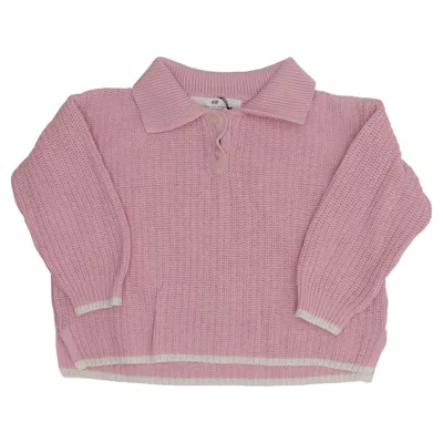 Strickpullover (Pink) von H&M Baumwolle, Acryl
