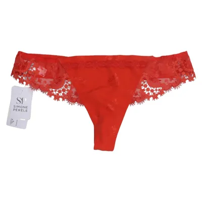 Strings (Rouge) de Simone Perele Coton, Élasthane, Polyamide, Polyester
