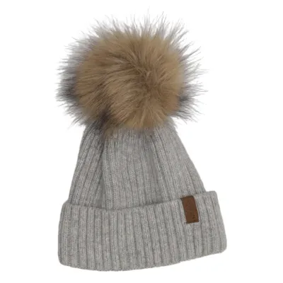 Bobble hat (Gray) from Lindberg Cashmere, Wool