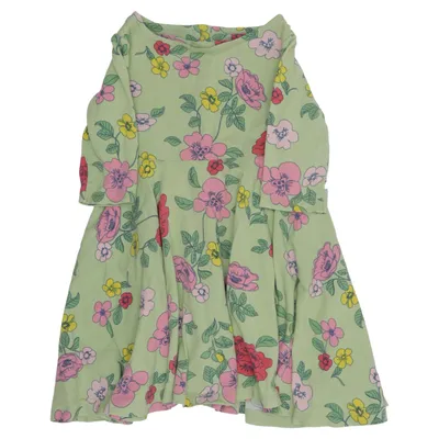 Dress (Green, Multicolored) from Polarn O. Pyret Cotton, Elastane