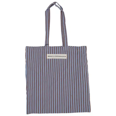 Canvas bag (Blue, Brown) from Broste Copenhagen