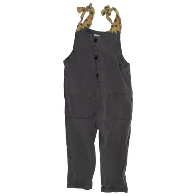 Hängselbyxor (Grå) från Zara Baby Collection Bomull, Lyocell