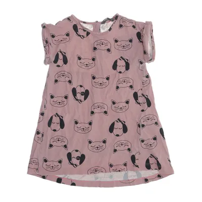 Jurk (Roze, Zwart) van Kids by Lindex Katoen