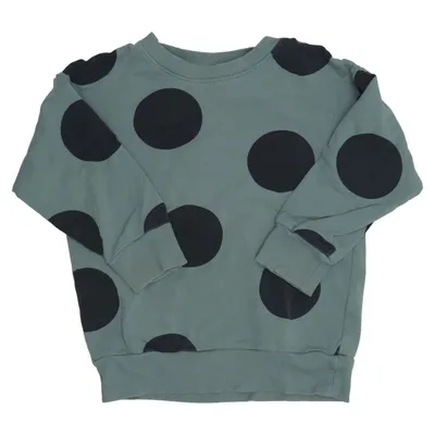 Sweatshirt (Green, Black) from Lindex Kids Cotton