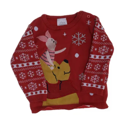 Jultröja (Röd, Flerfärgad) från Disney Baby Polyester, Bomull