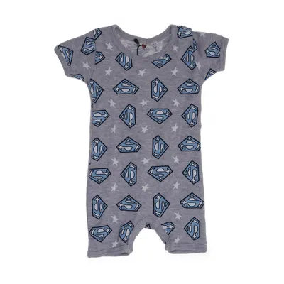 Sparkdräkt (Grå, Vit, Blå) från Superman Bomull, Viskos