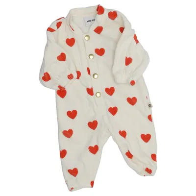 Sparkdräkt (Vit, Röd) från Mini Rodini Bomull, Polyester