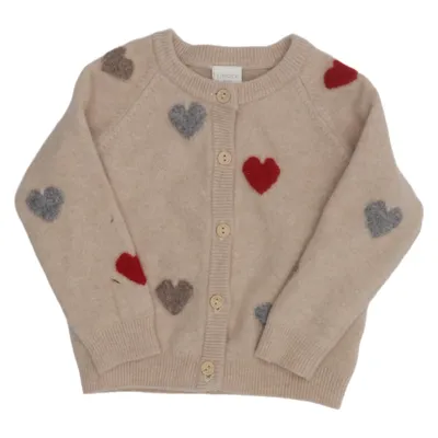 Kofta (Beige, Flerfärgad) från Lindex Baby Ull