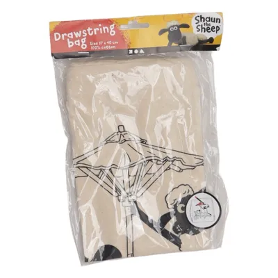 Stofpose (Beige) fra Shaun the Sheep Bomuld