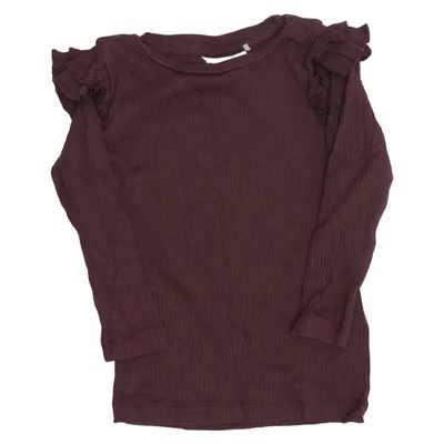 T-shirt à manches longues (Violet) de Name It Élasthane, Modal, Coton biologique