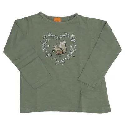 Lange mouwen shirt (Groen) van Pusblu Katoen