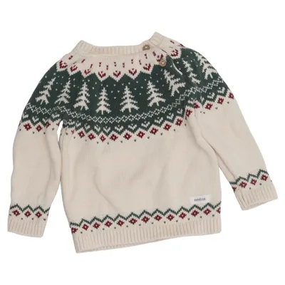 Jultröja (Vit, Grön, Röd) från Newbie by KappAhl Bomull