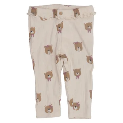 Leggings (Beige, Flerfärgad) från Topomini Elastan, Ekologisk bomull