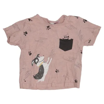 T-shirt (Pink) von Zara BabyBoy Baumwolle, Viskose