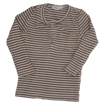T-shirt manches longues (Marron, Beige) de Lil' Atelier