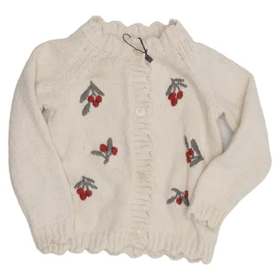 Cardigan (Beige) de H&M Coton, Acrylique, Polyester