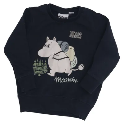 Sweatshirt (Blue) from Moomin Cotton, Recycled polyester