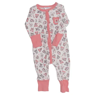 Barboteuse (Blanc, Rose) de Absorba Coton