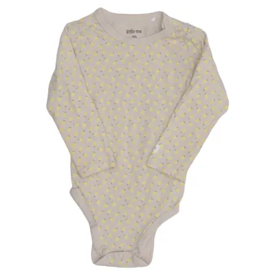 Body (Beige, Jaune) de Little Me Coton, Élasthane