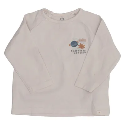 T-shirt à manches longues (Beige) de Next Baby Coton, Élasthane