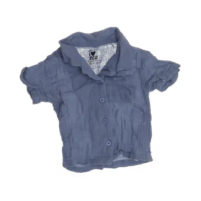 Kortärmad skjorta (Blå) från ICA I Love Eco Ekologisk bomull