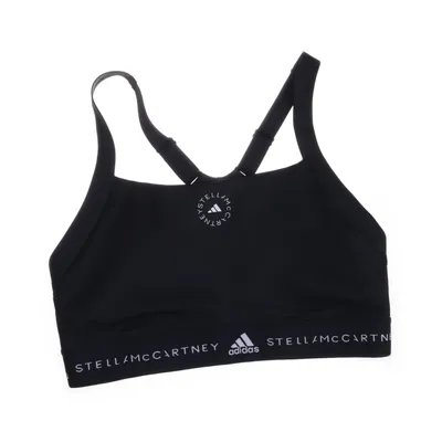 Sports-BH (Sort) fra Adidas Elastan, Polyamid, Genanvendt bomuld, Genanvendt polyester